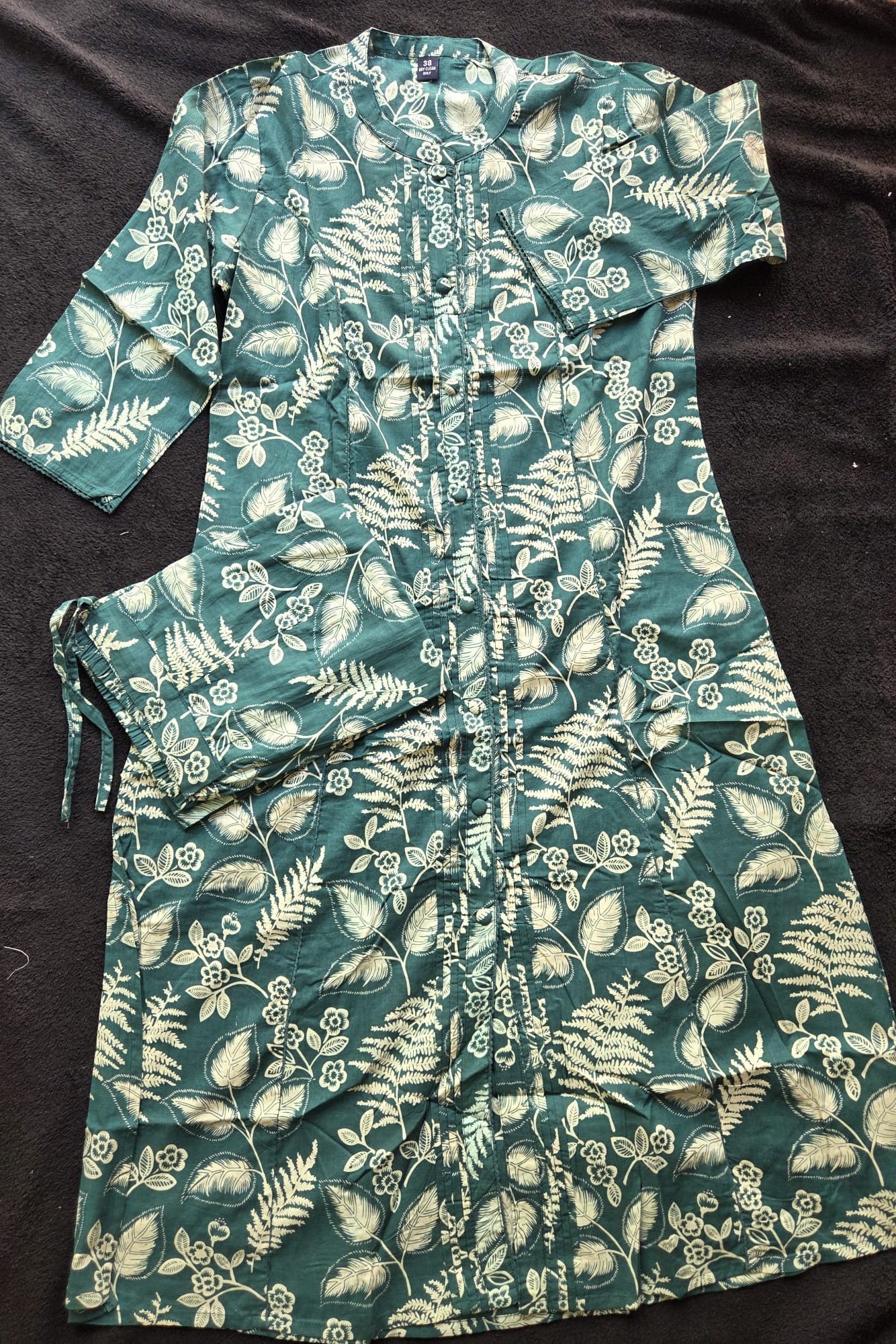 Teal green Cotton Co-ord Set