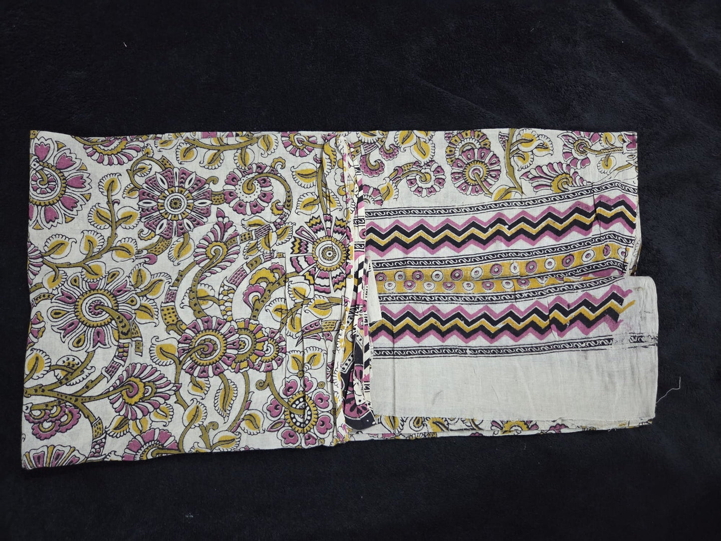 Cotton Kalamkaari Hand Printed Floral Dupattas - VSL Collections