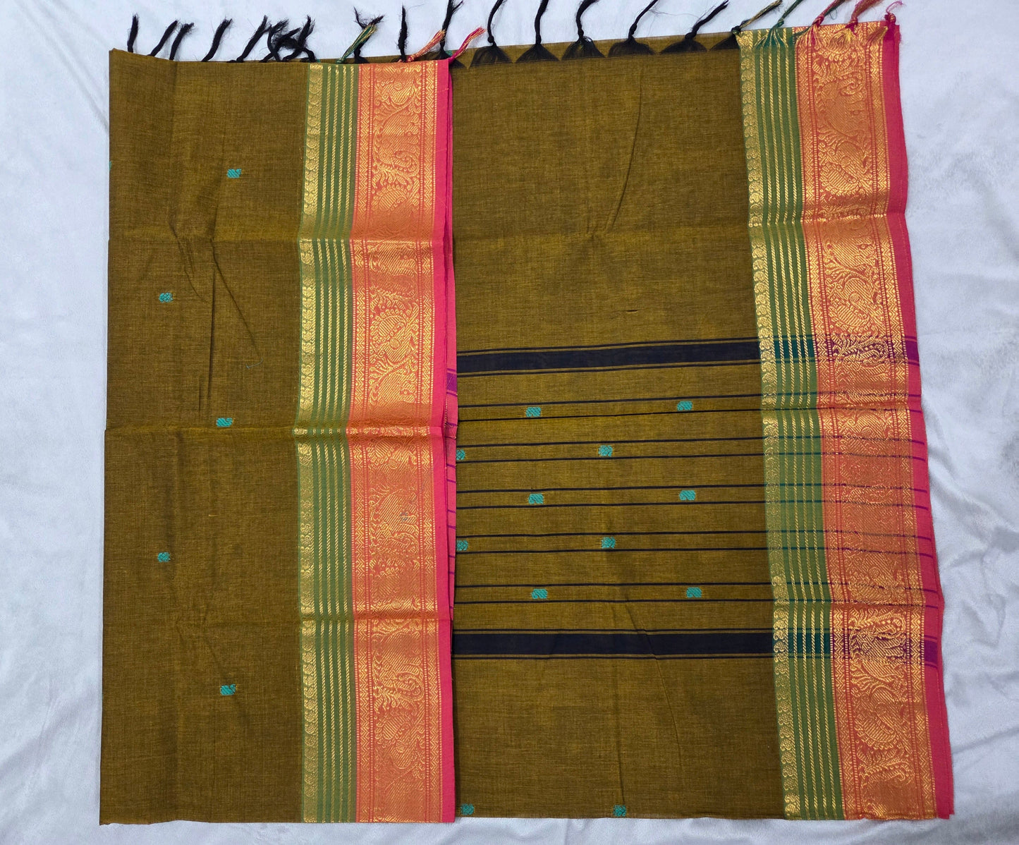 Kanchi Cotton with Small Border