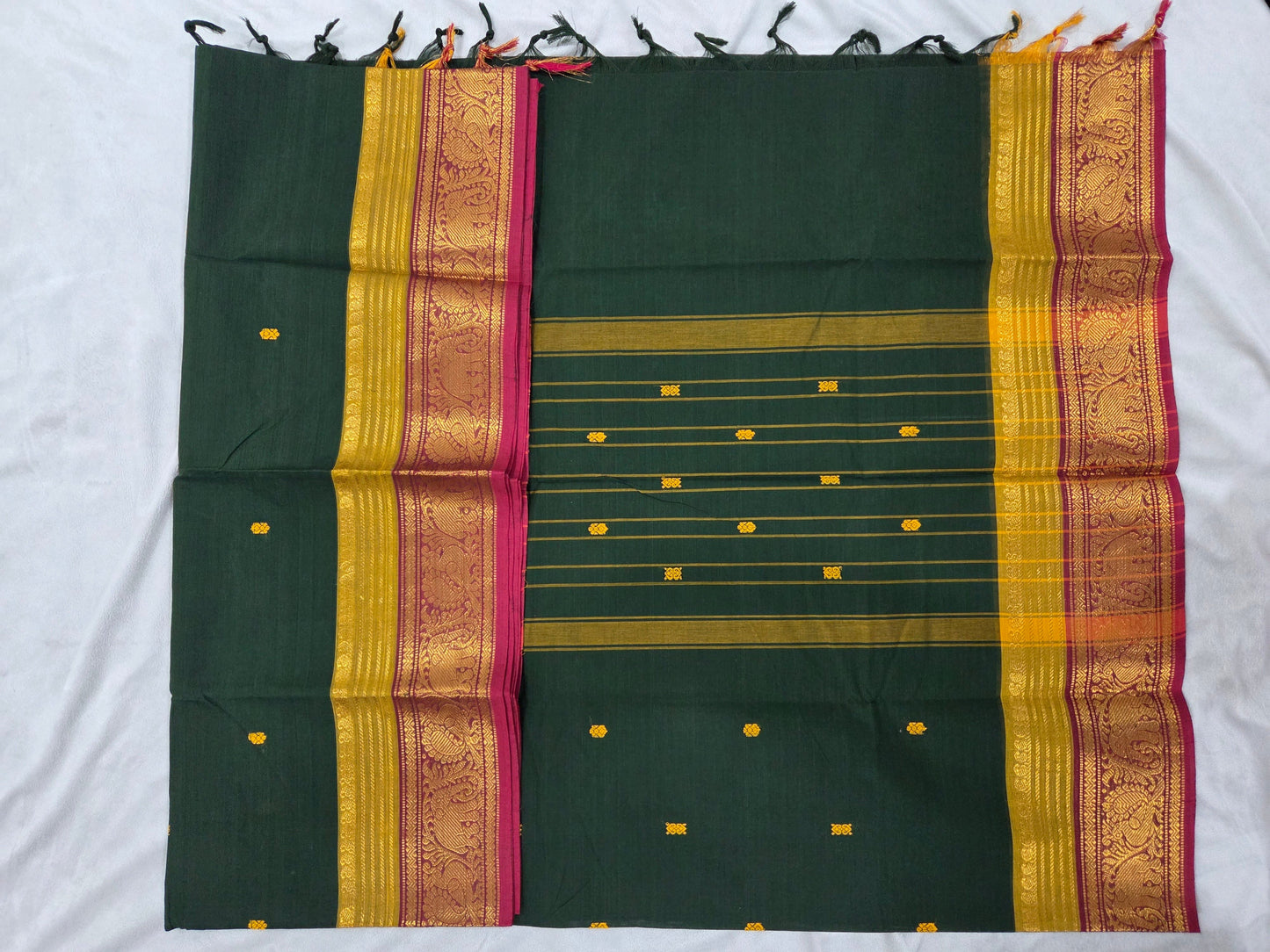 Kanchi Cotton with Small Border