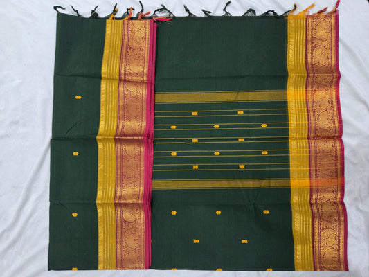Kanchi Cotton with Small Border