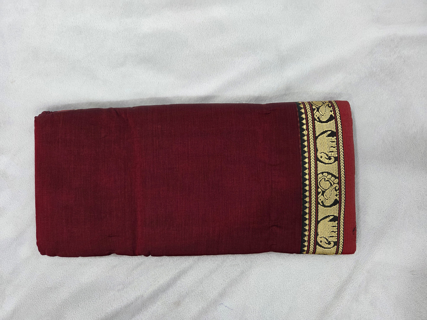 Plain Narayanpet Saree with Small Border