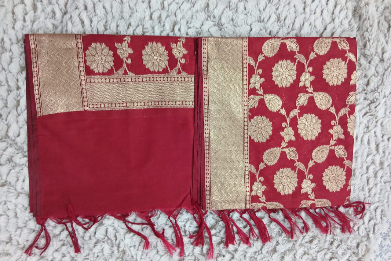 Duppatta with Floral Banarasi Weave