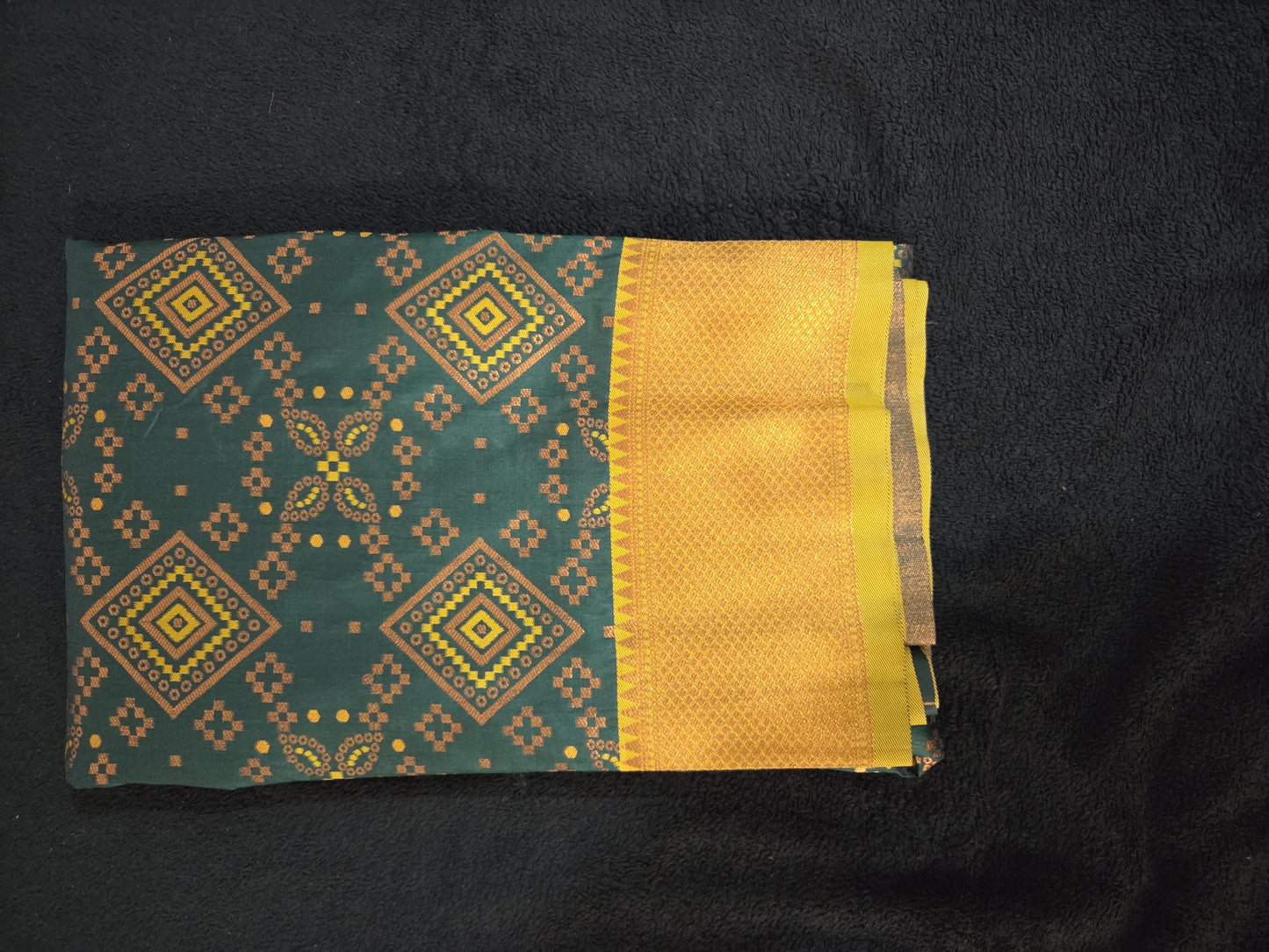 Fancy Ikkath Patola Saree with Paithani Pallu