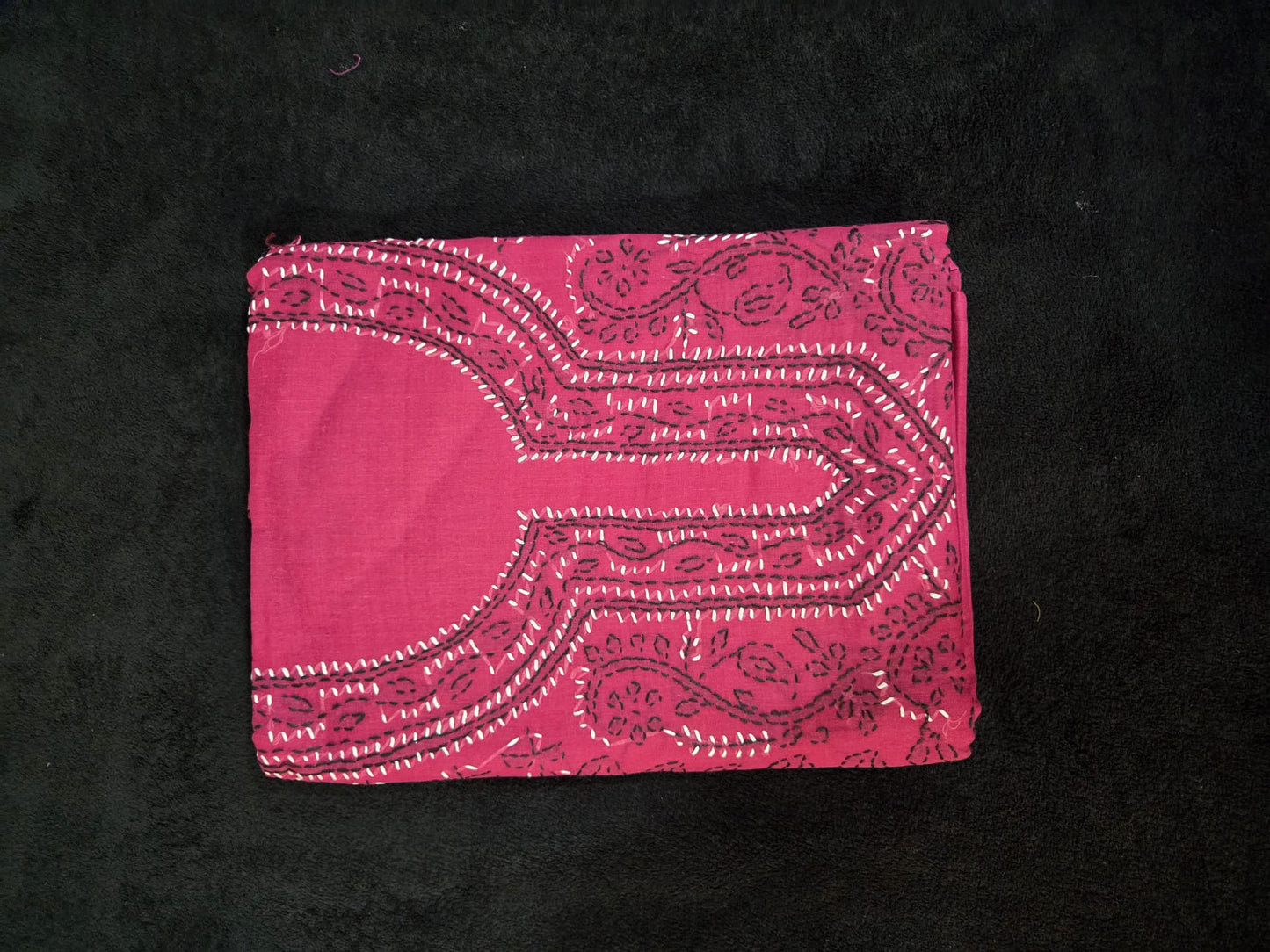 Chikankari Cotton Dress Materials with V Neck