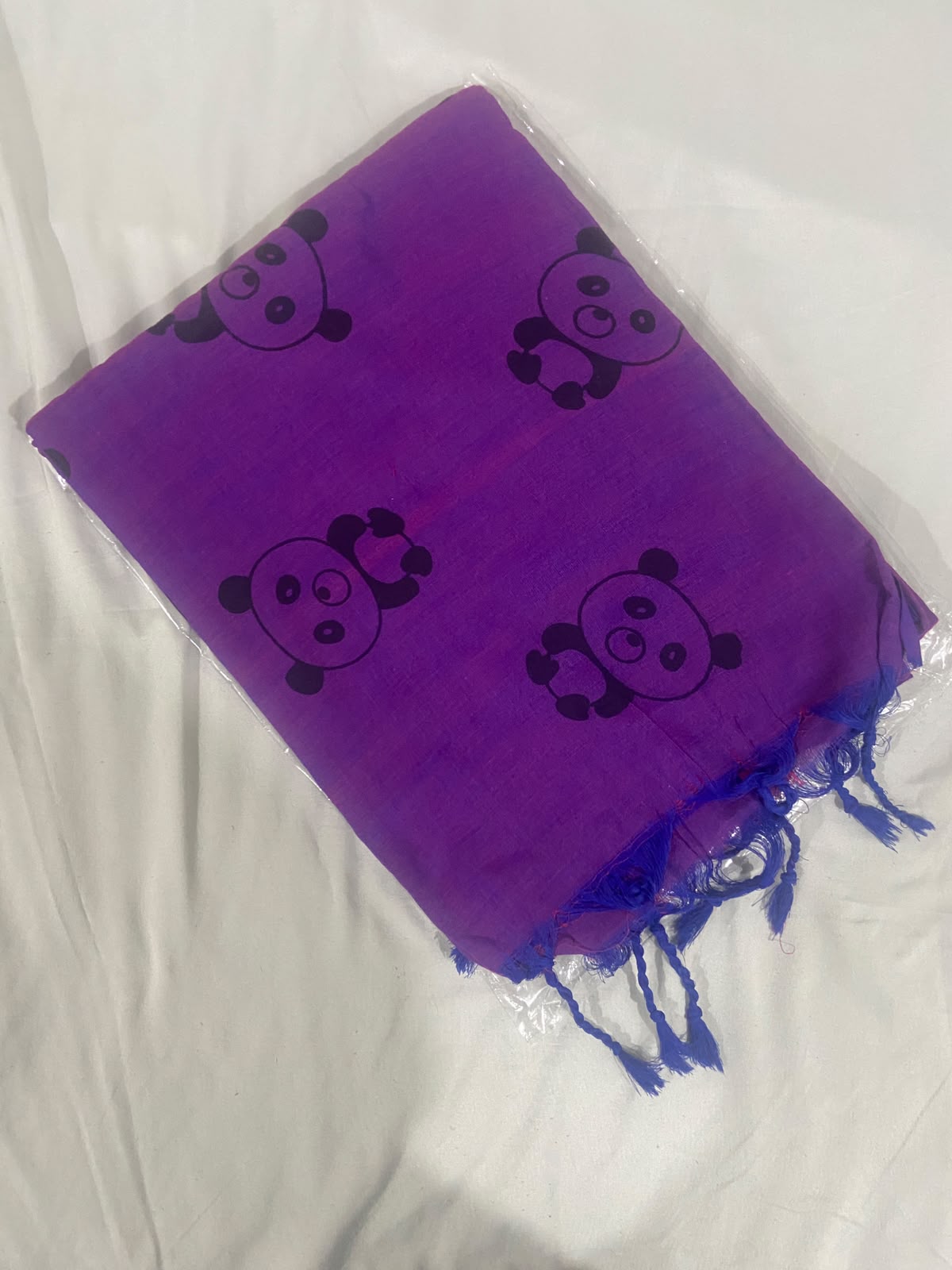 Khadi Cotton with Panda Prints