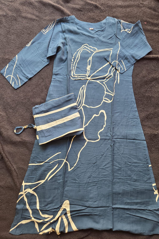 Blue Rayon Co-Ord Set
