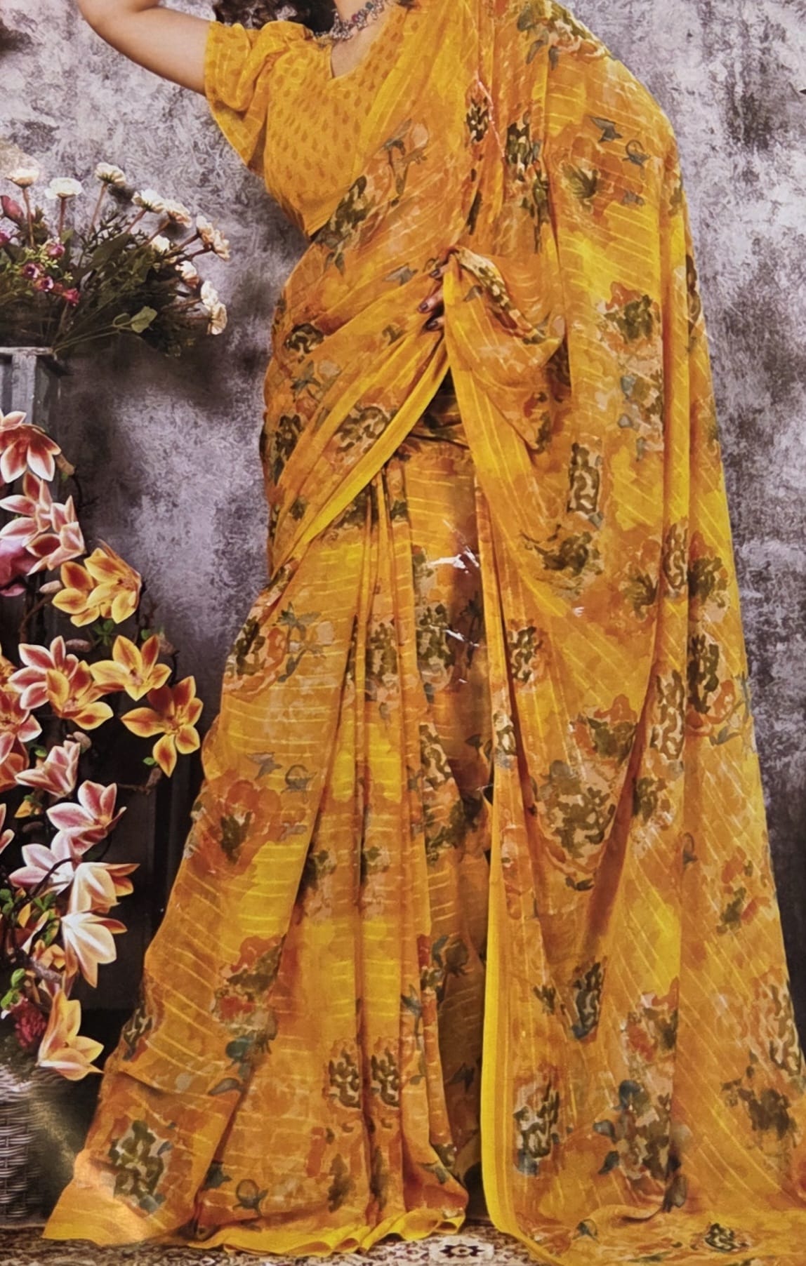 Printed Georgette Sarees