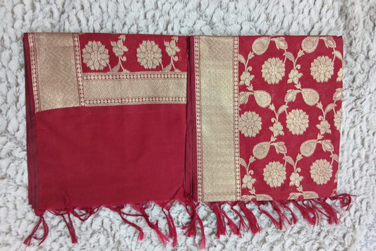 Banarasi Duppatta with Floral Weave - VSL Collections