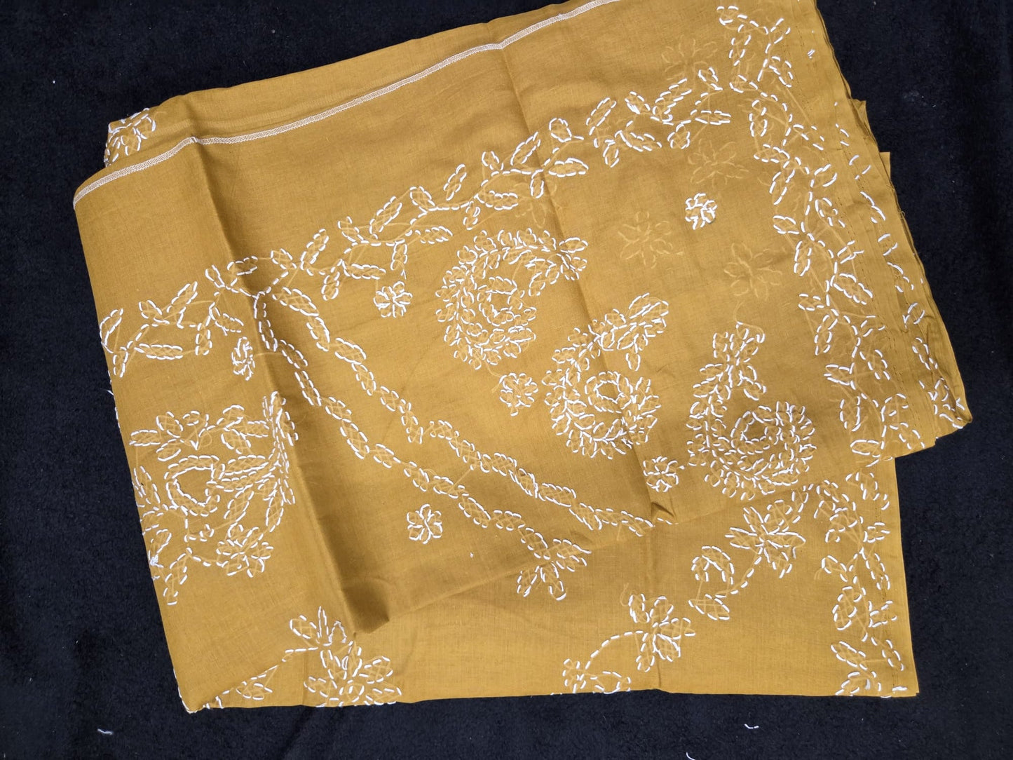 Chikankaari Cotton Sarees with Floral Designs - VSL Collections