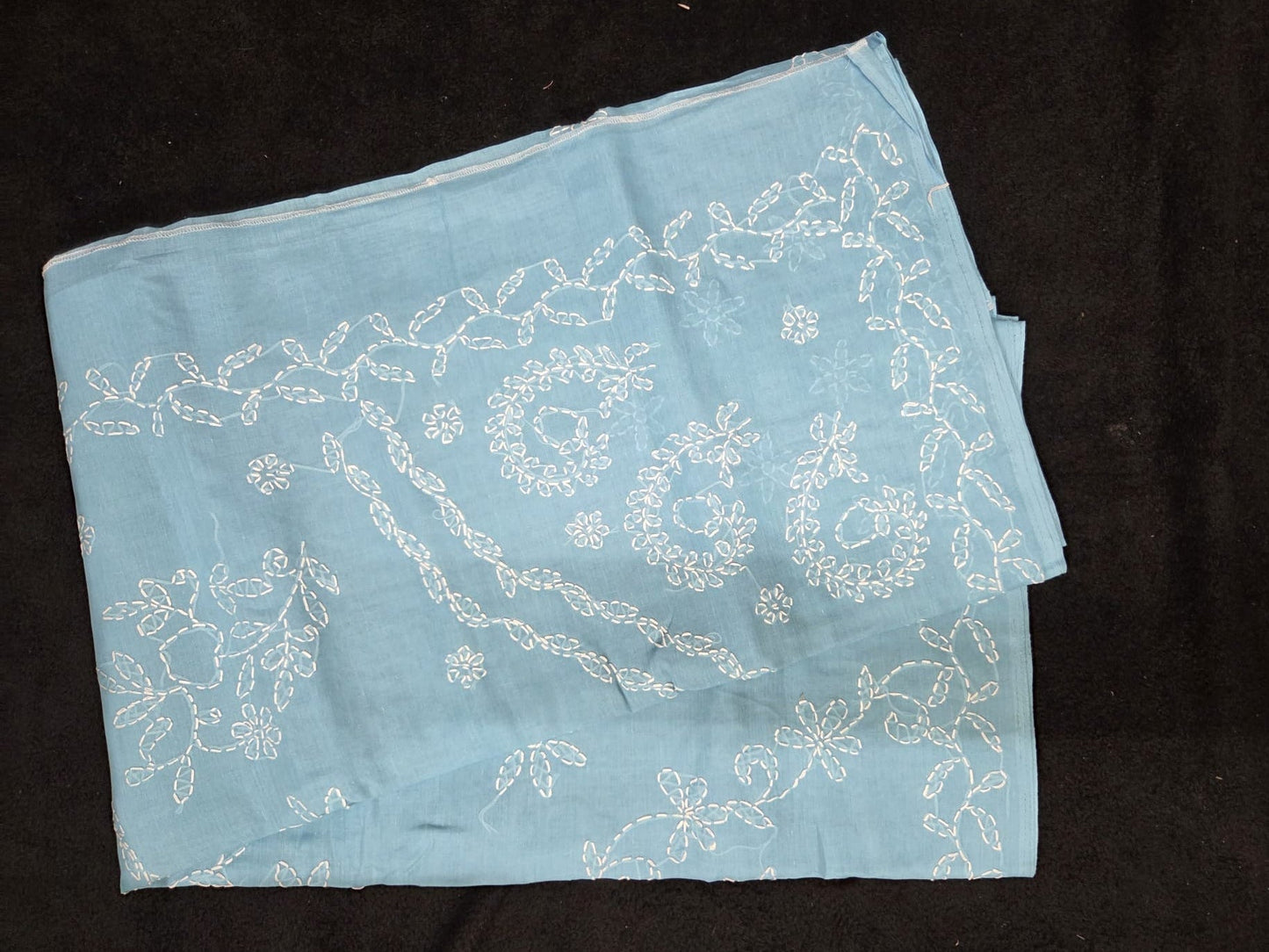 Chikankaari Cotton Sarees with Floral Designs - VSL Collections