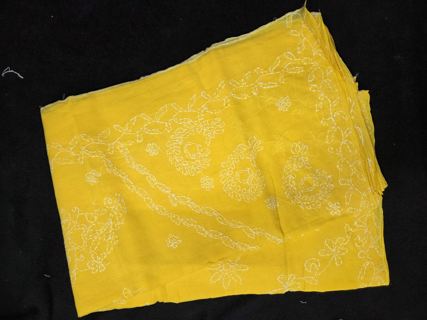 Chikankaari Cotton Sarees with Floral Designs - VSL Collections