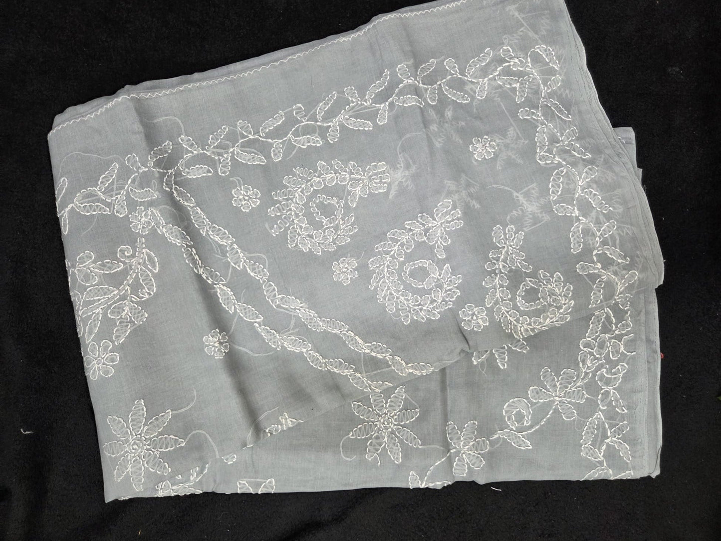 Chikankaari Cotton Sarees with Floral Designs - VSL Collections