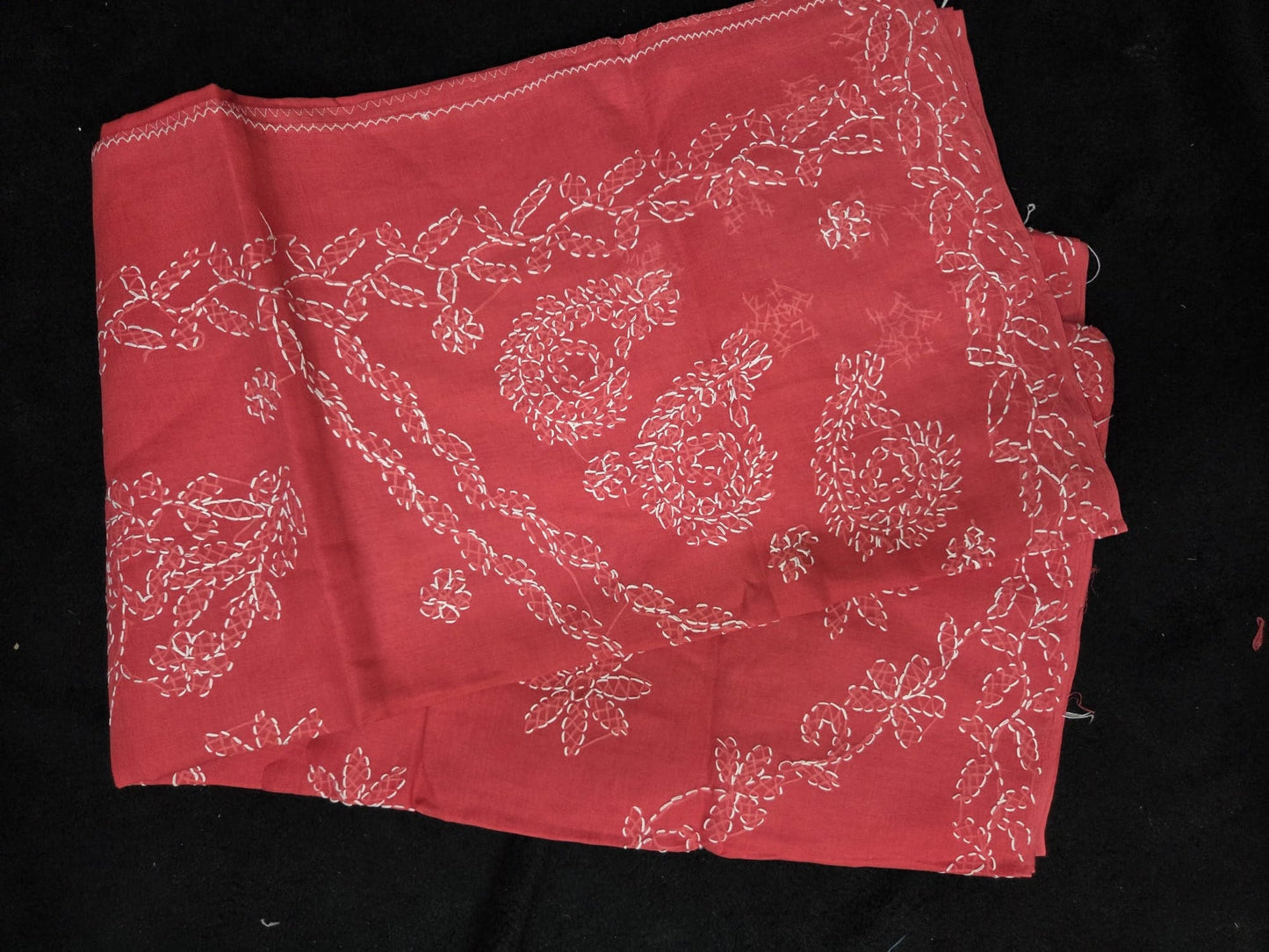 Chikankaari Cotton Sarees with Floral Designs - VSL Collections