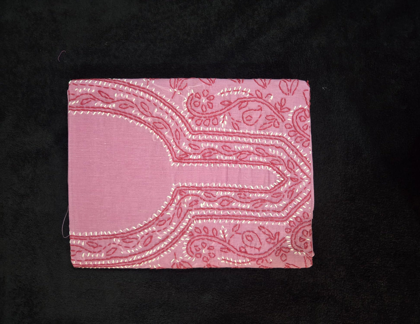Chikankari Cotton Dress Materials with V Neck - VSL Collections