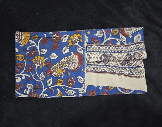 Cotton Kalamkaari Hand Printed Floral Dupattas - VSL Collections
