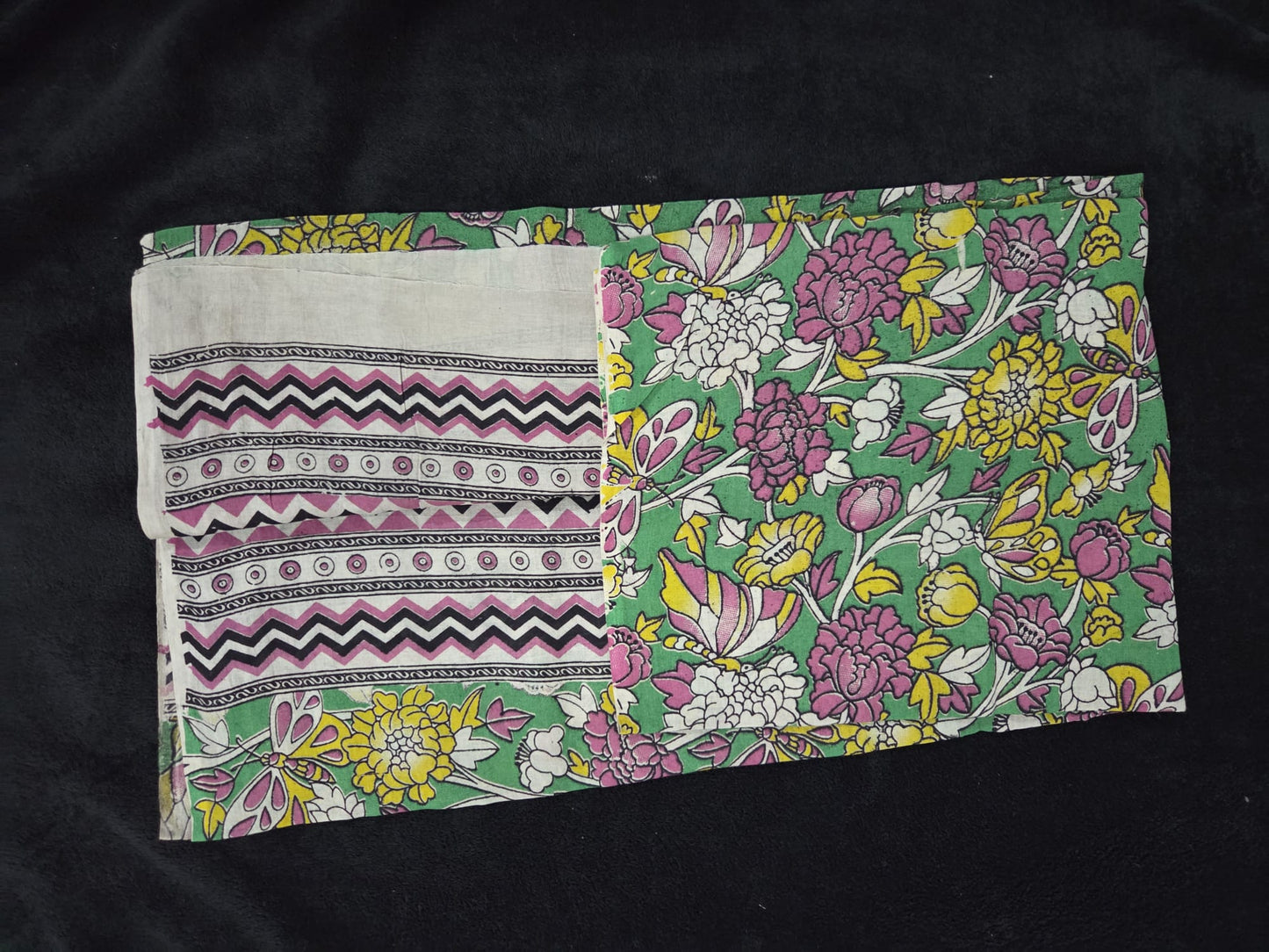 Cotton Kalamkaari Hand Printed Floral Dupattas - VSL Collections