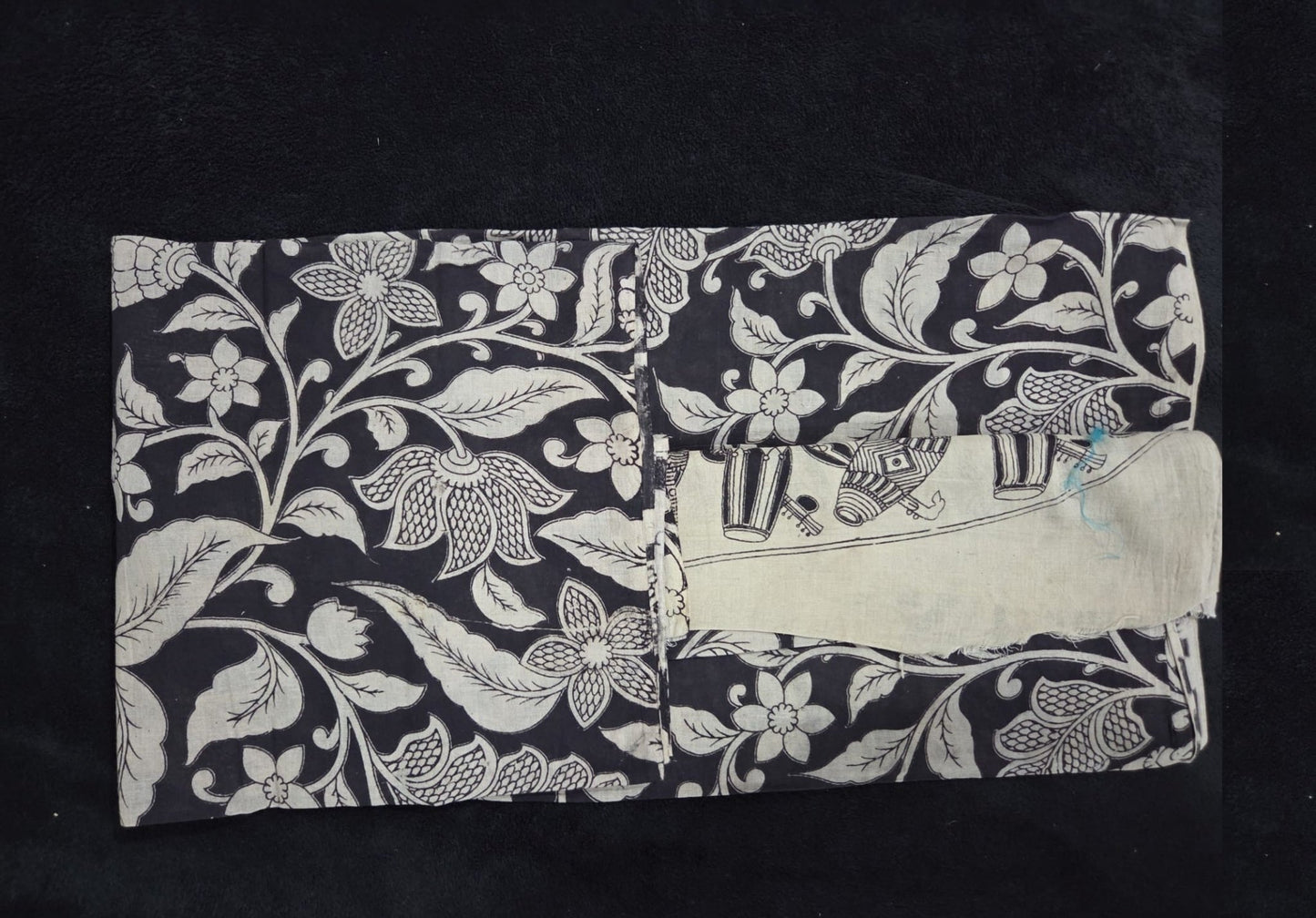 Cotton Kalamkaari Hand Printed Floral Dupattas - VSL Collections