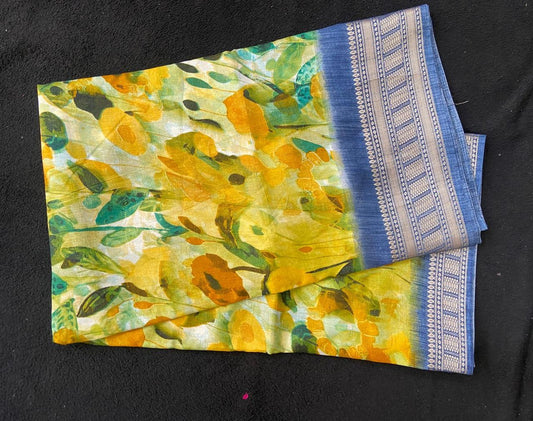 Dola Silk Sarees with Abstract Print - VSL Collections