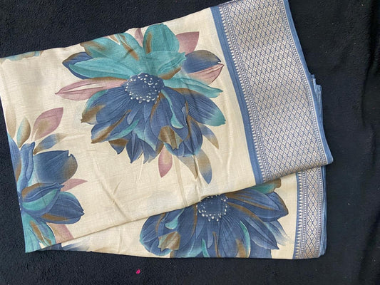 Dola Silk Sarees with Floral Motifs - VSL Collections