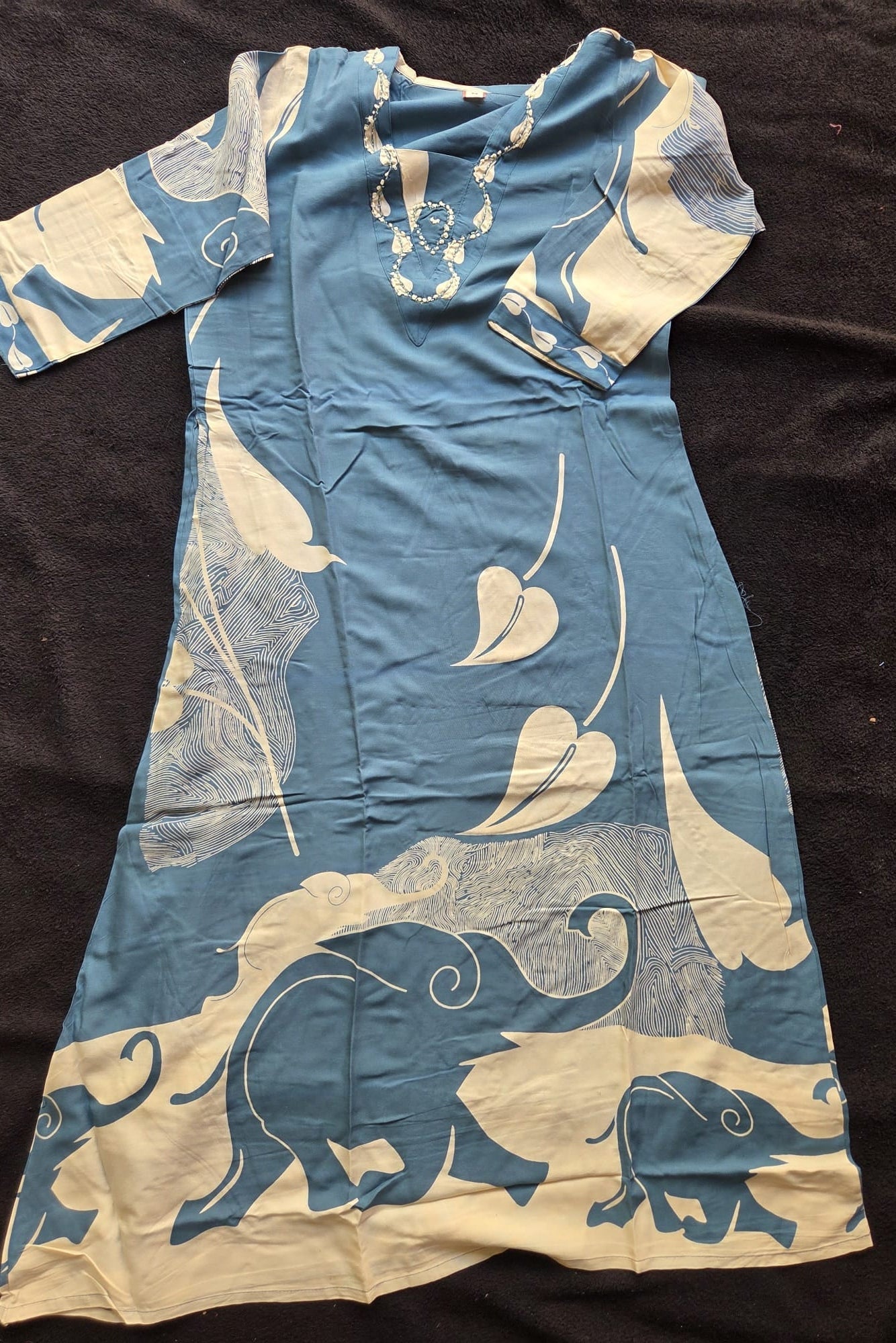 Elephant Print Rayon Co - Ord Set - VSL Collections