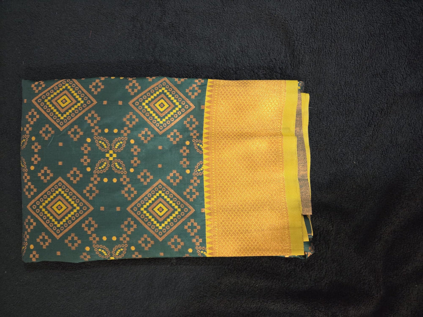 Fancy Ikkath Patola Saree with Paithani Pallu - VSL Collections