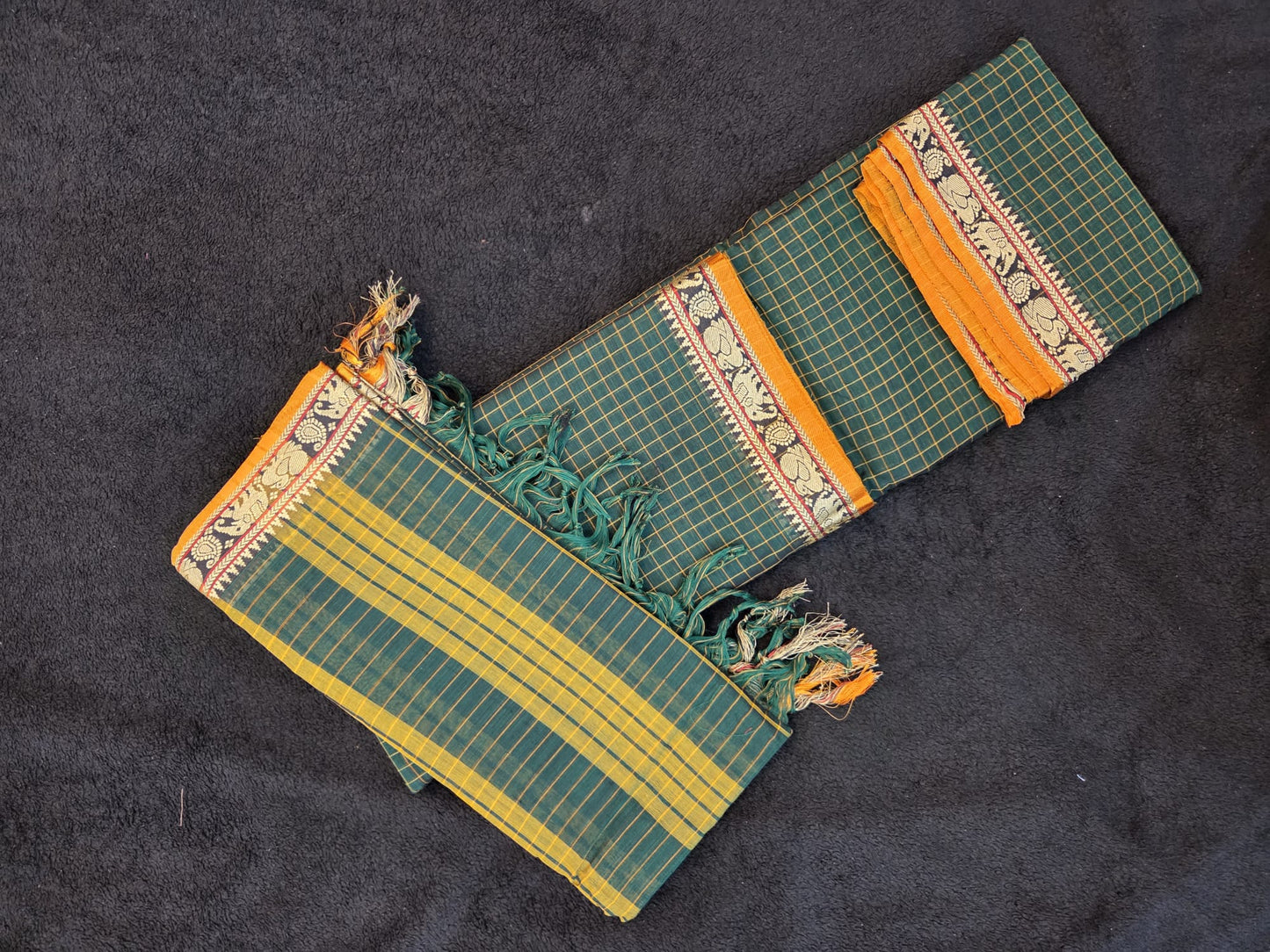 Narayanpet Dress Materials with Checks Pattern