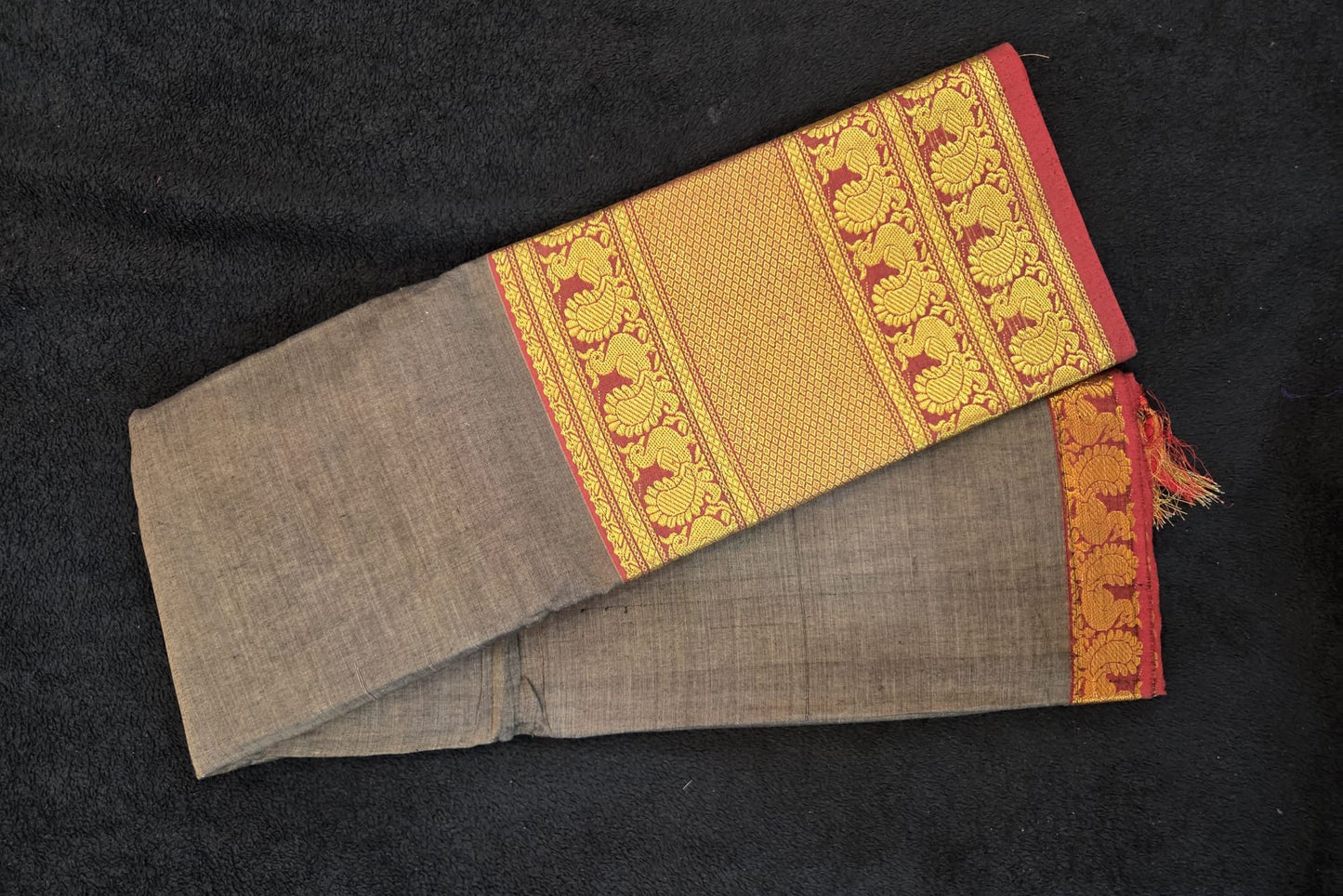 Handloom Narayanapet Cotton Big Border Saree - VSL Collections
