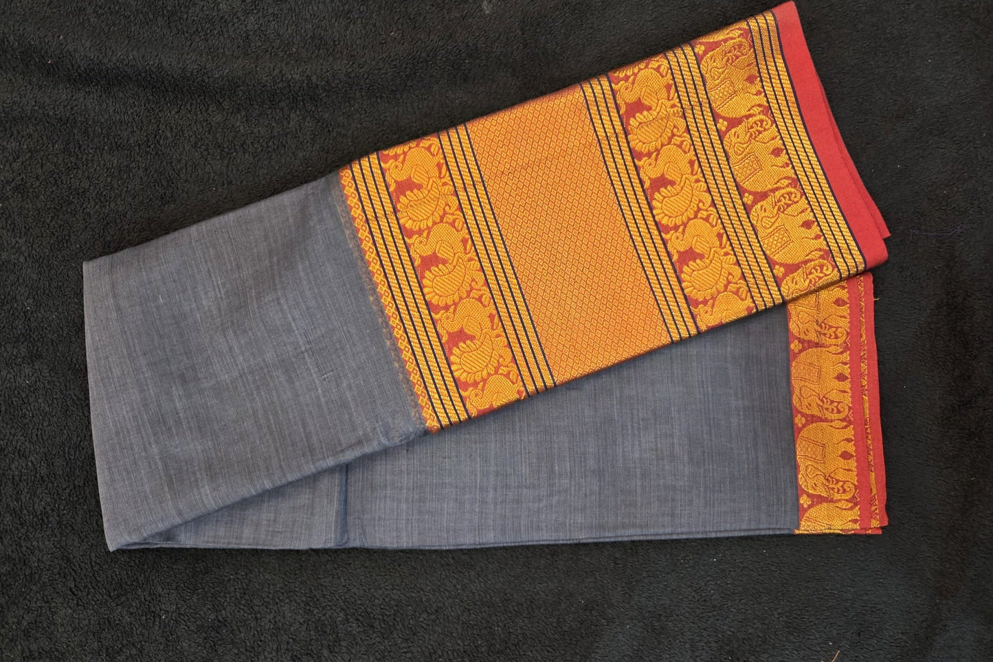 Handloom Narayanapet Cotton Big Border Saree - VSL Collections