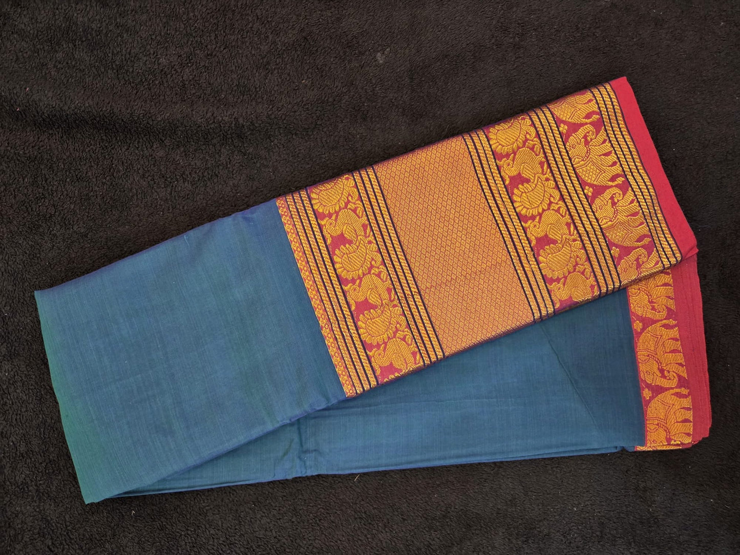 Handloom Narayanapet Cotton Big Border Saree - VSL Collections