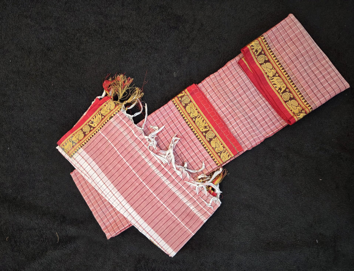 Narayanpet Dress Materials with Checks Pattern