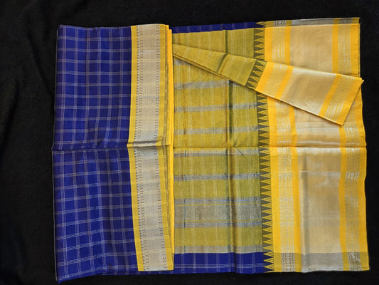Mangalagiri Sico with Gadwal and Temple Border Sarees - VSL Collections