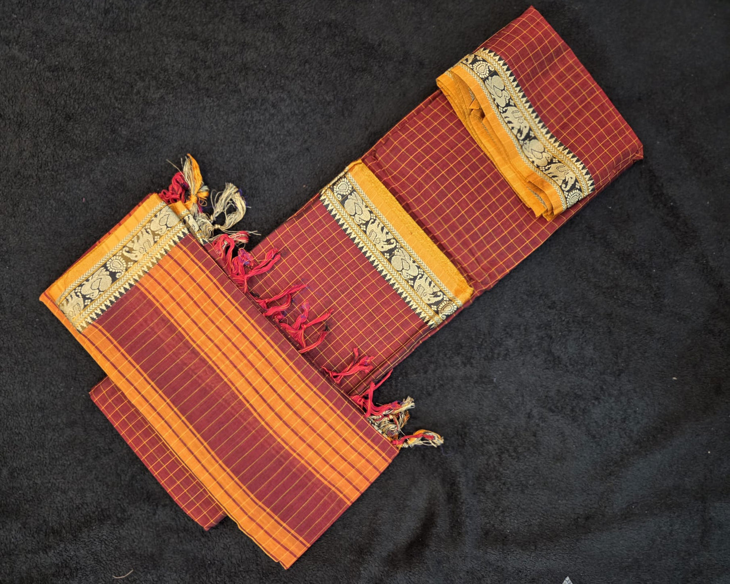 Narayanpet Dress Materials with Checks Pattern