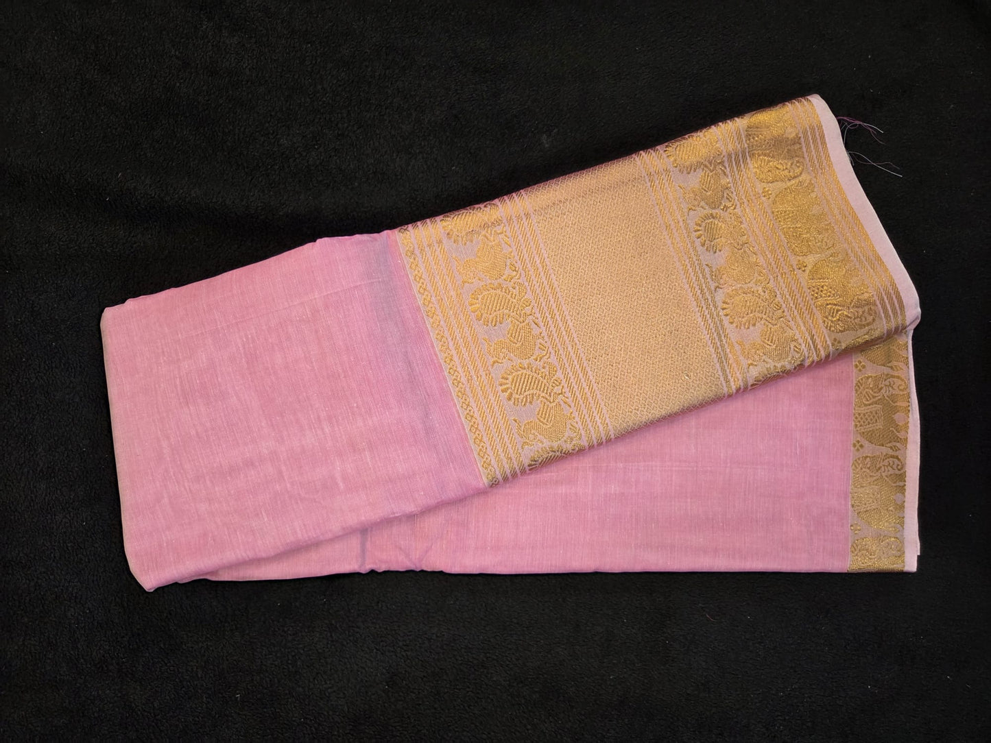 Narayanapet Cotton with Big Zari Border in Rare Colours