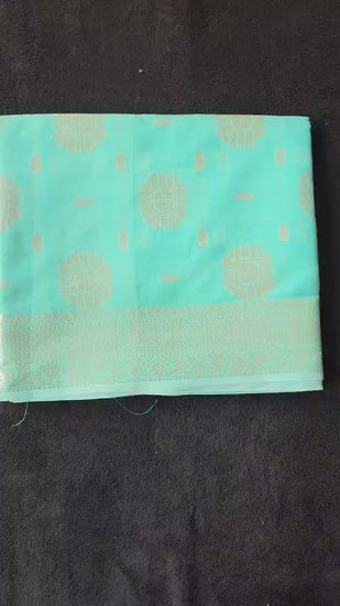 Banaras semi cotton saree video