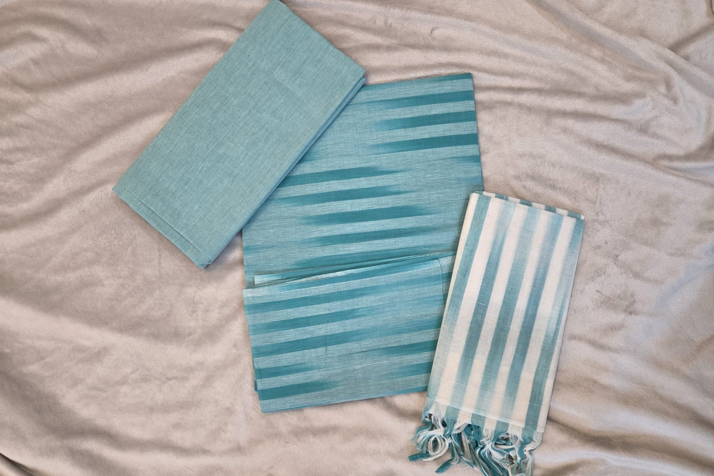 Pure Mangalagiri Cotton Ikkath Lines - VSL Collections