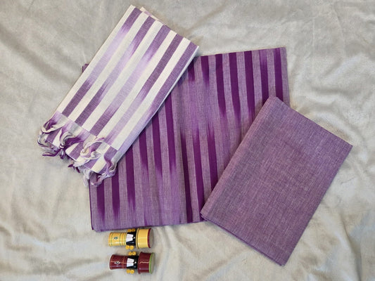 Pure Mangalagiri Cotton Ikkath Lines - VSL Collections