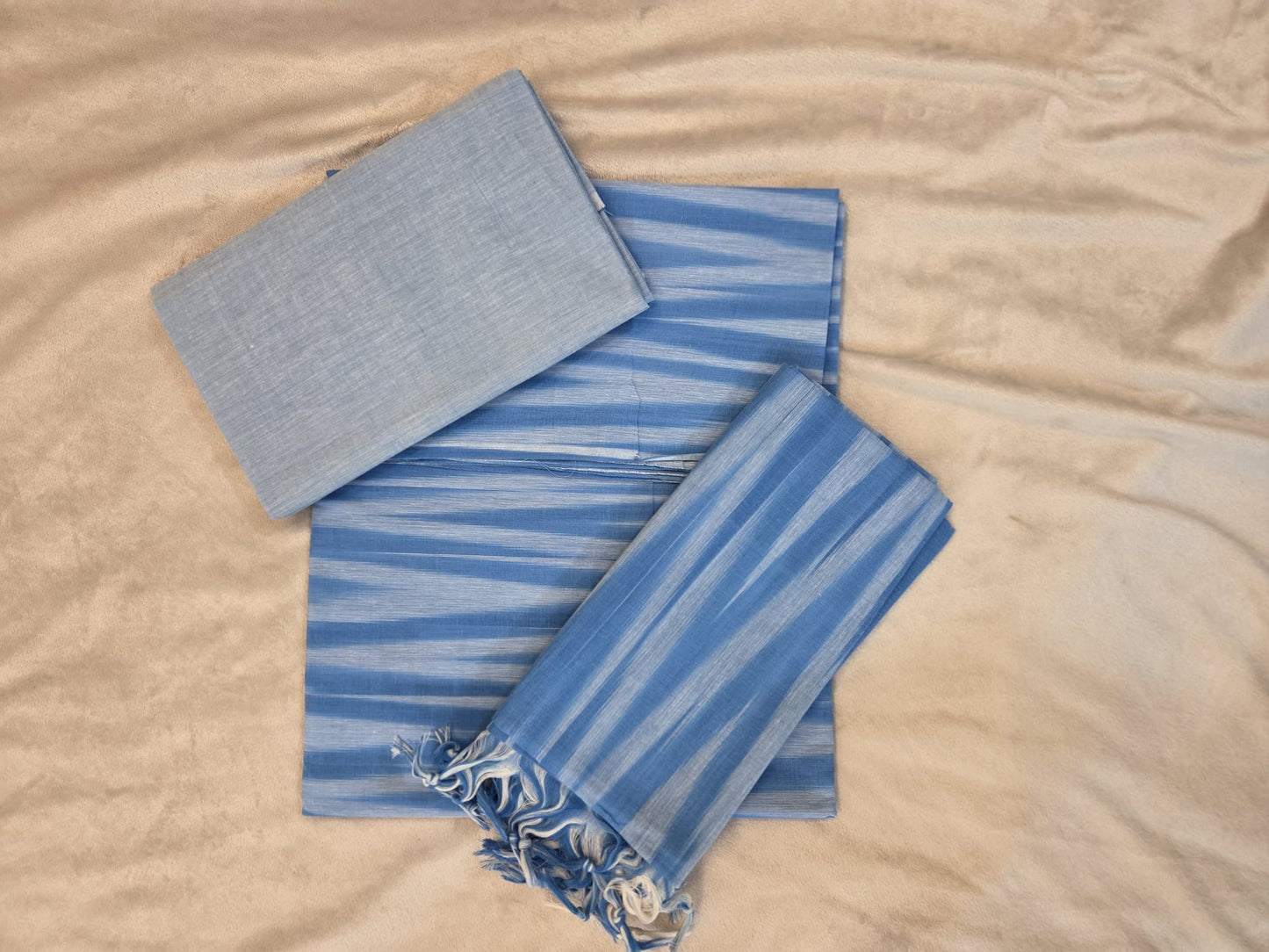 Pure Mangalagiri Cotton Ikkath Triangles - VSL Collections