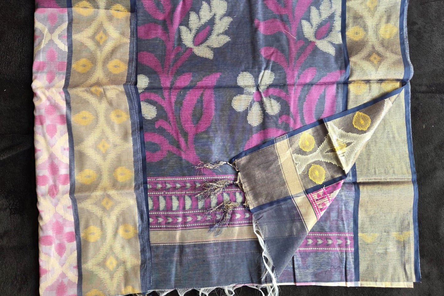 Semi Chanderi Pochampally Sico Sarees - VSL Collections